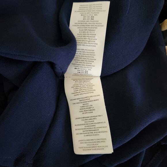 MICHAEL MICHAEL KORS Blue Zephyr Reptile Print Maxi Dress Size L - Picture 12 of 13